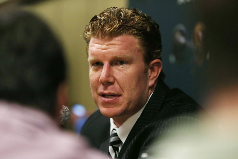 Matt Birk, director of football development.&#xA0;(AP Photo/Ben Liebenberg)