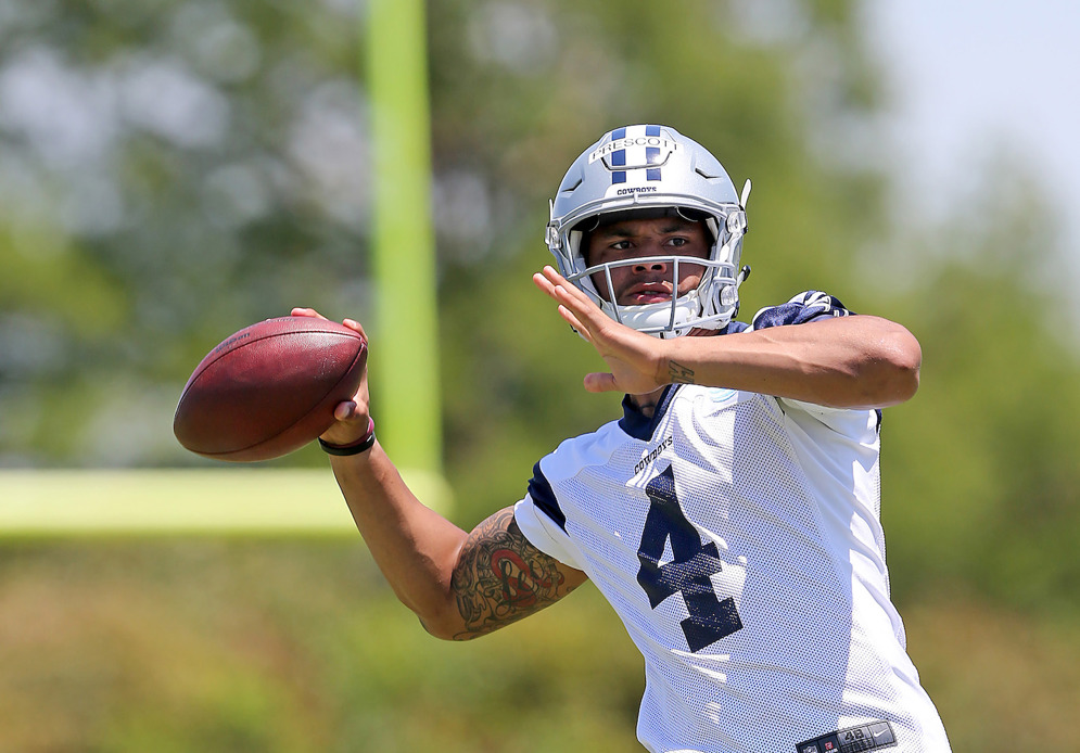 Dallas Cowboys drafted quarterback Dak Prescott with a fourth-round compensatory pick in the 2016 NFL Draft. (James D. Smith via AP)&#xA;