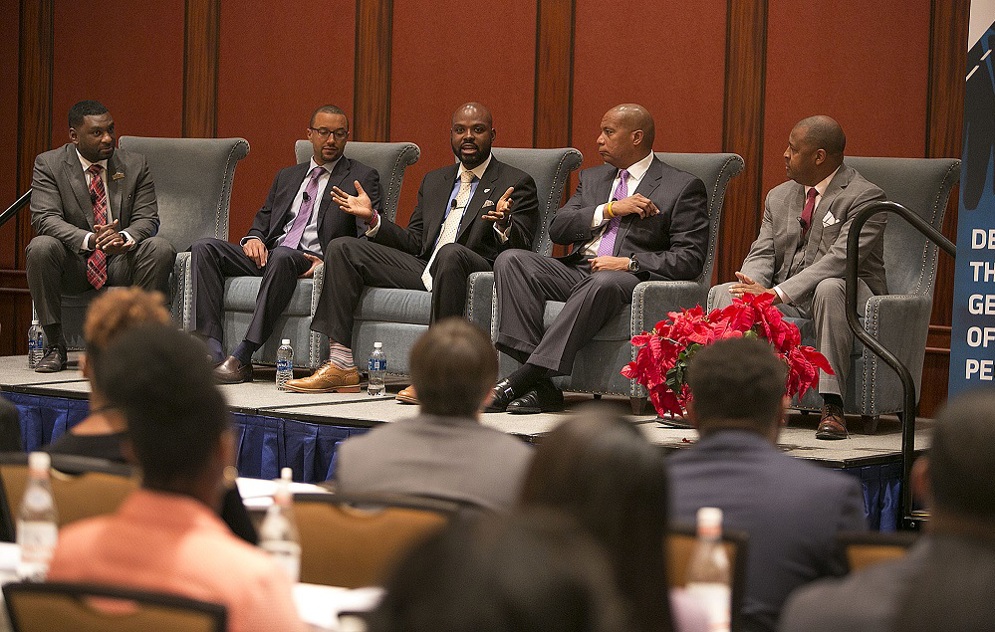 Panel discussion at the NFL Careers in Football Forum.