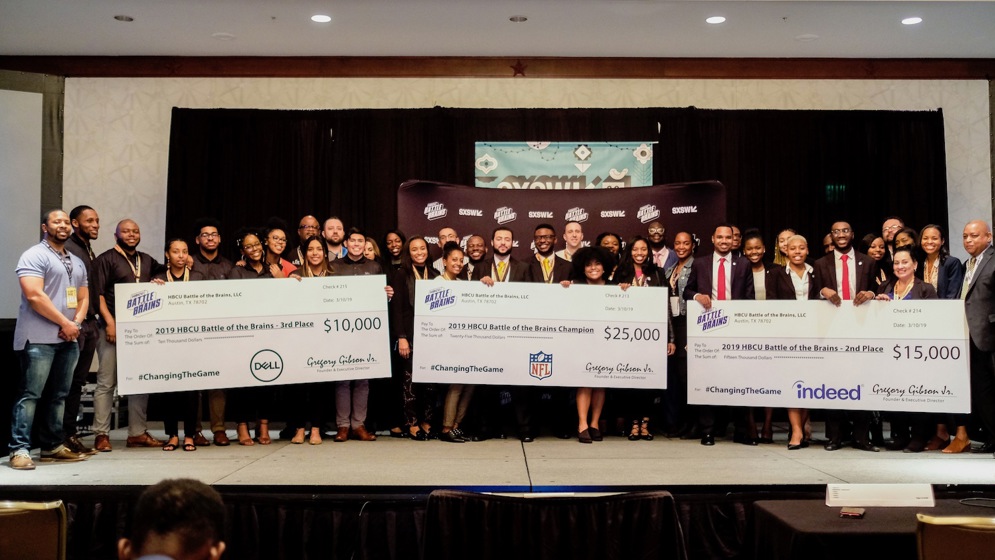 The top three&#xA0;teams from the 2019 HBCU Battle of the Brains event.